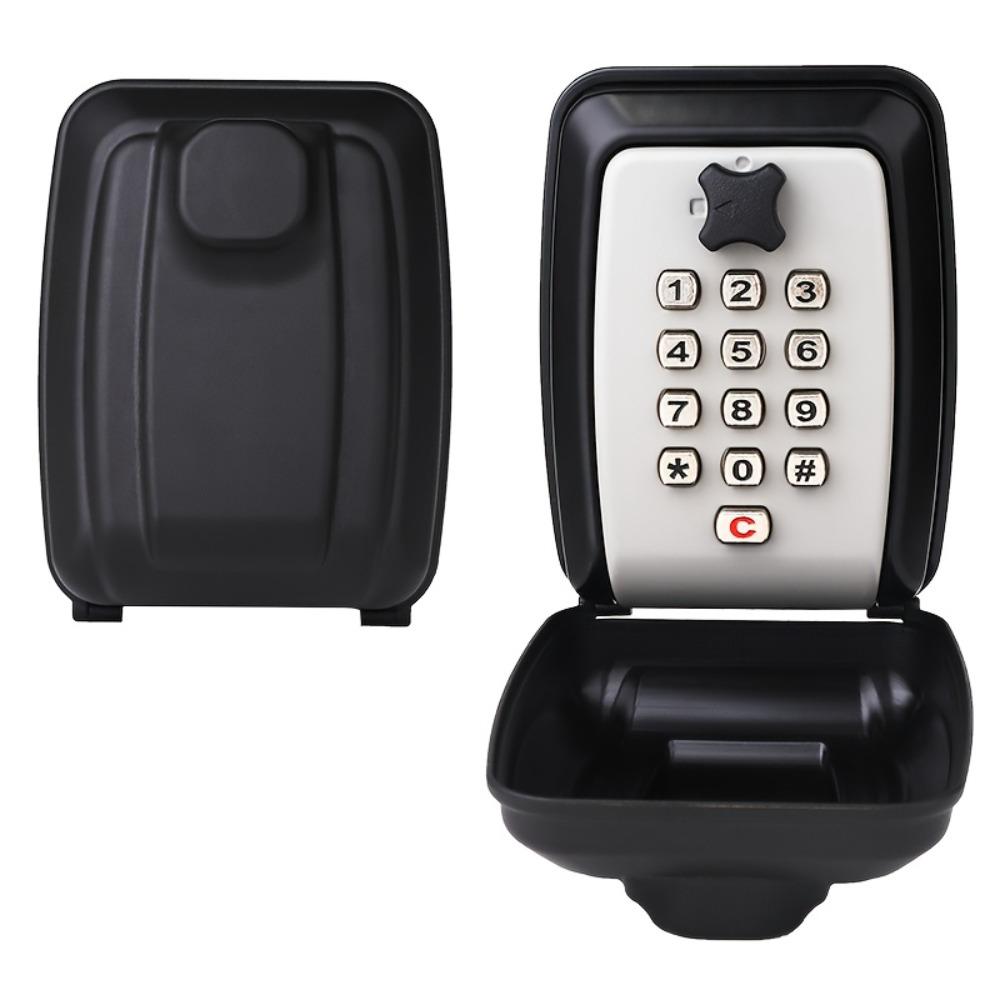 Key Lock Box Wall Mount with Code, Key Lock Box for Outside, Waterproof Key Safe Extra Large Lockbox for Keys Outdoor, 12-Digit Combination Key Storage Box Spare Hider for Home Garage
