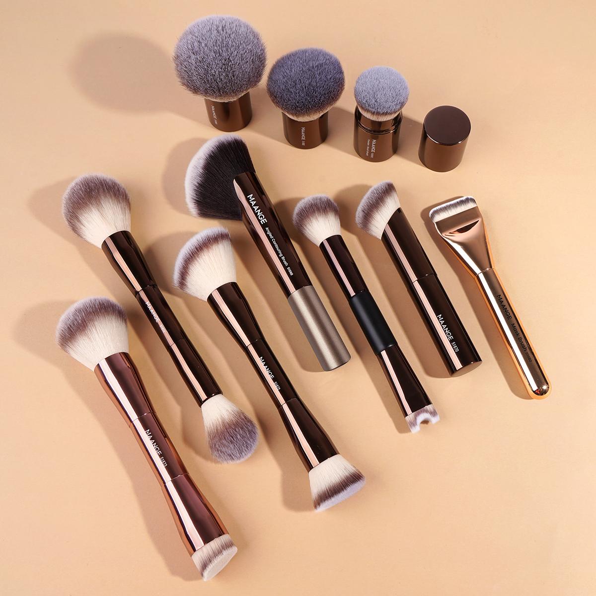 MAANGE Nose Contour Makeup Brush Set 13Pcs,Beginner Friendly Soft Bristles for Easy Nose Shaping