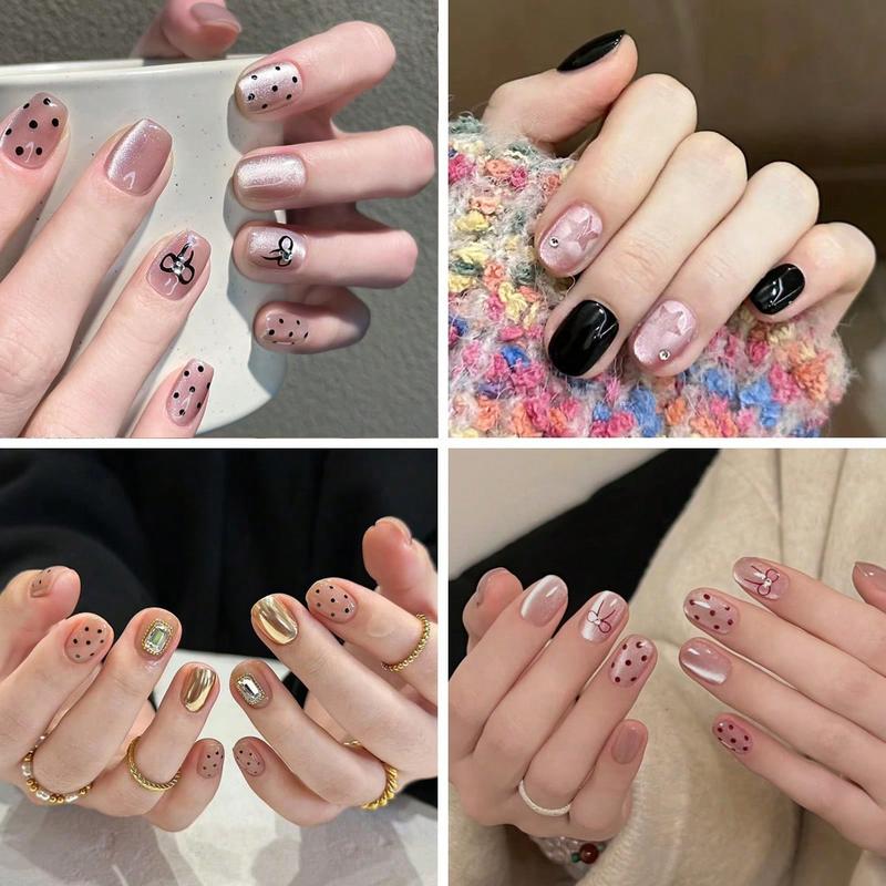 6 Boxes Random Wearable Art Nail Art Design Blind Box, over 5000 Styles, Perfect Gift for Christmas, Halloween, Valentine's Day