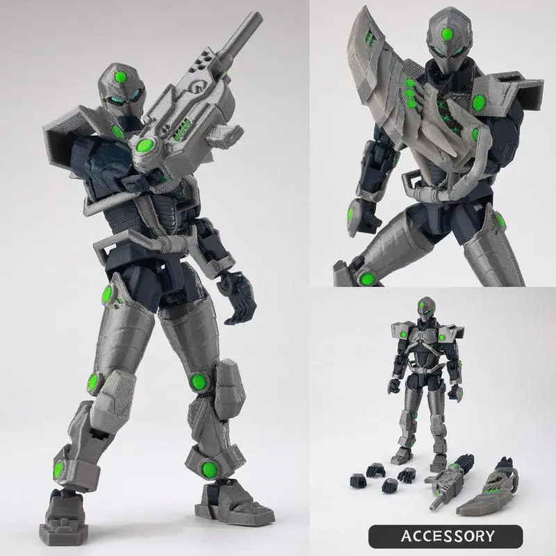 In Stock 3d Printed Invincible Toys Action Figures T13 Dummy 13 Superheroes Multi-Jointed Movable Shapeshift Toy Technology jack