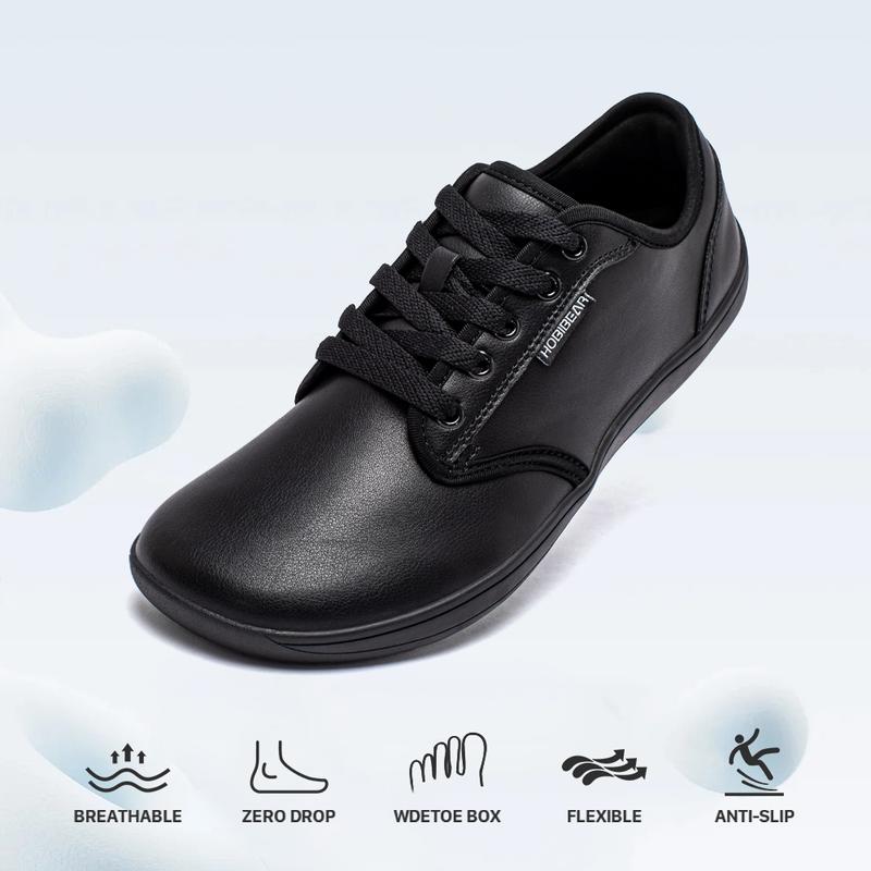 HOBIBEAR Unisex Wide Barefoot Shoes for Mens Womens Minimalist Zero Drop Shoes Sneakers Closed Boy Runner
