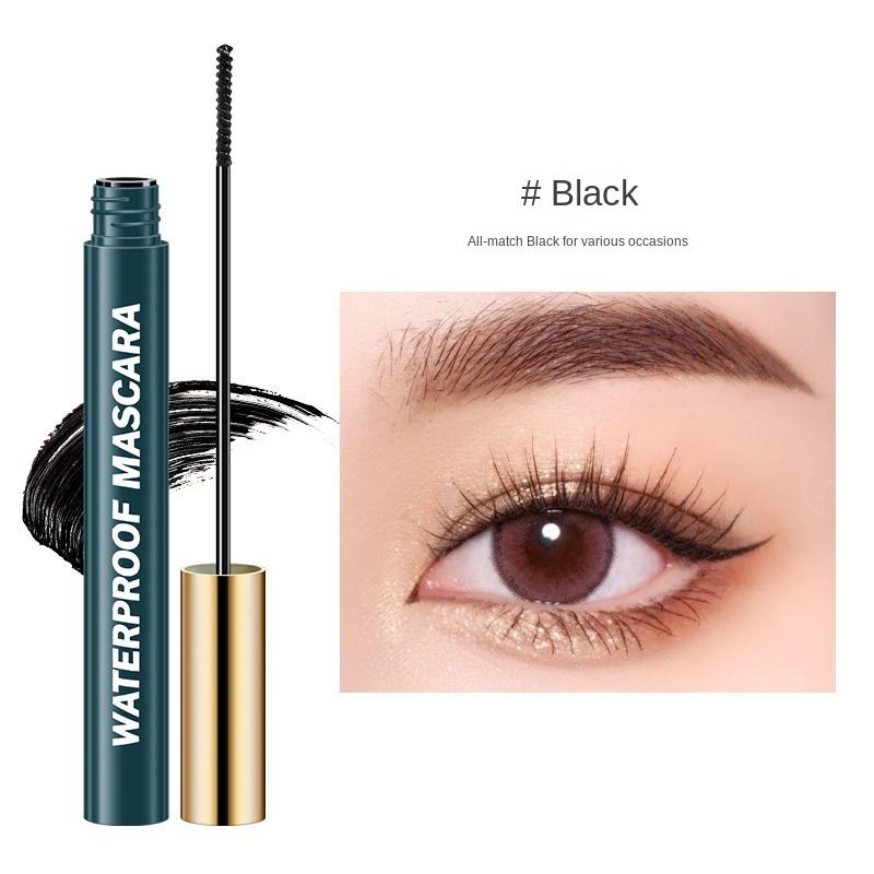 Long Lasting Curling 3D Lengthening Mascara, Affordable Drugstore Mascara, Ultra Black, Clump-free, Long Lasting Hold, Volumizing & Curling Lashes, High Pigment Eye Enlarging False Lash Effect