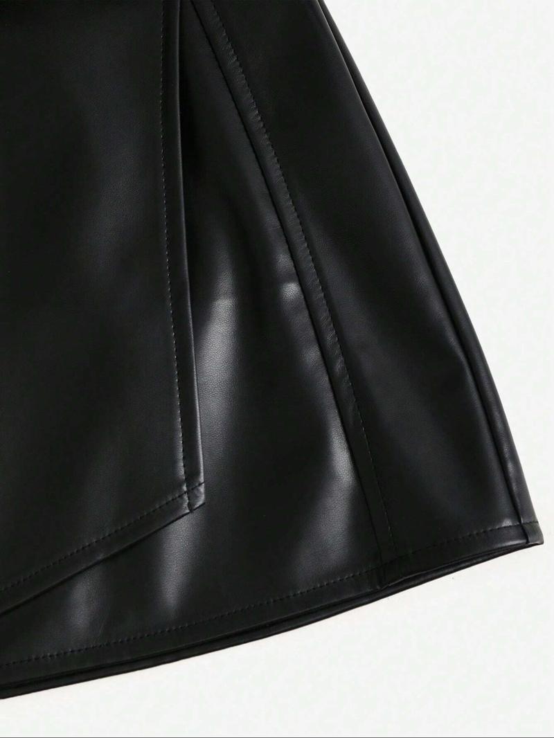 Women's Mini Tight Skirt, Simple Design, All Seasons Fashion, Slim-Fitting, Plain Pattern, Short Pants, Sexy Style