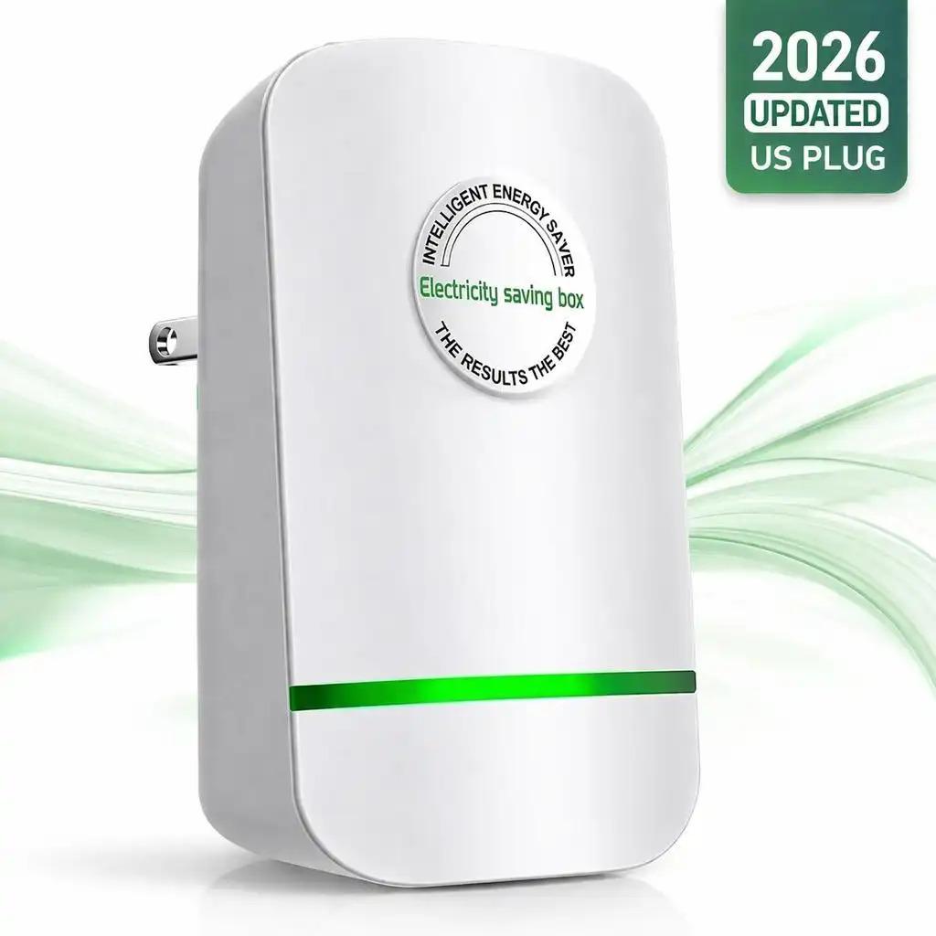 Plug-In Power Box with US Plug 2026 Updated Design, Compatible with 90-250V Input Range, Indoor Plug In