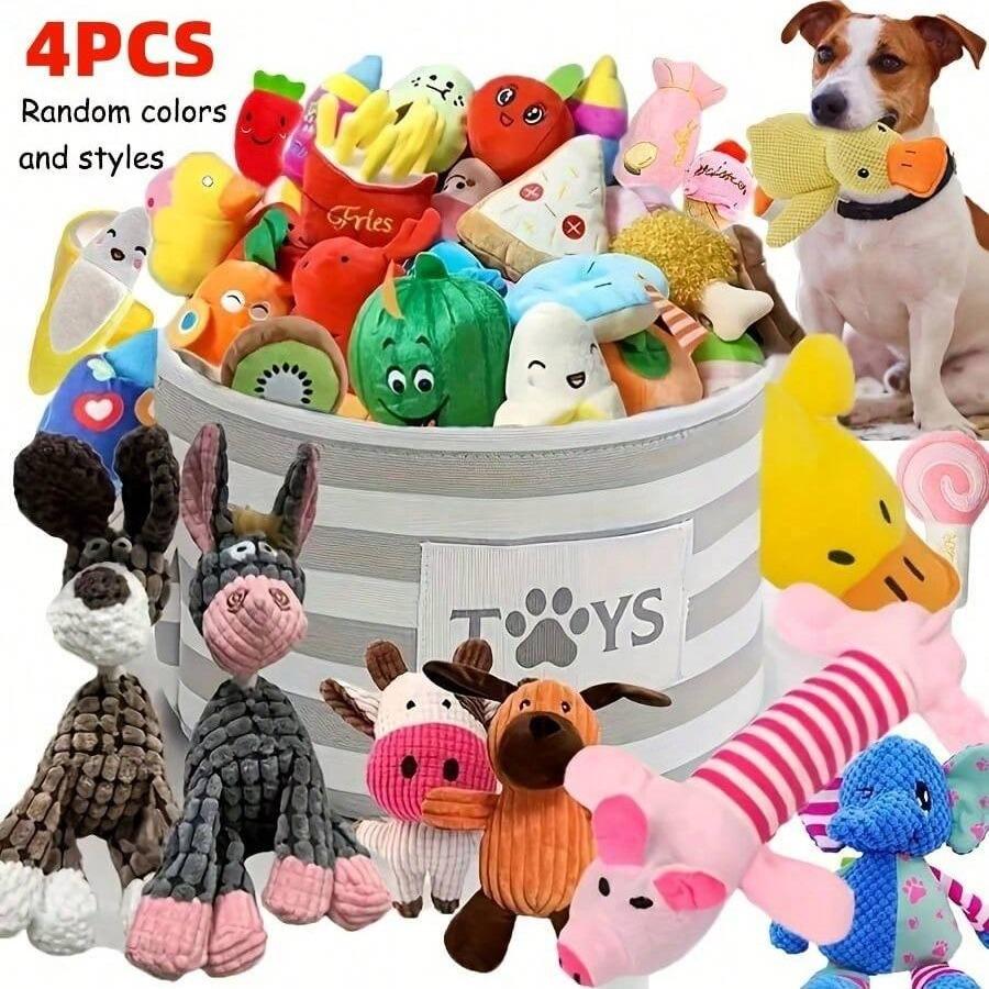 Dog Chew Toy Set, Interactive Chew, Interactive Tough Chewer, Random Colors & Styles, Durable Design, Multi-Color Options, Perfect for Training & Teeth Cleaning