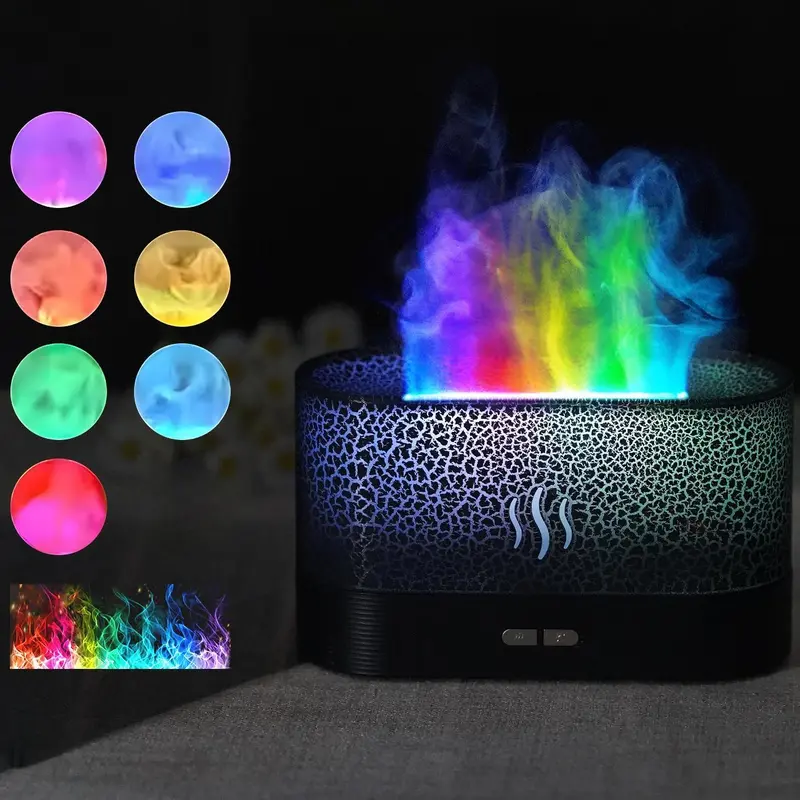 Product Introduction of Portable Colorful Night Light Humidifier, USB Powered Mist Maker with Anti-dry Function, Desktop Small Aroma Diffuser Air Humidifier For Bedroom Home Office 5