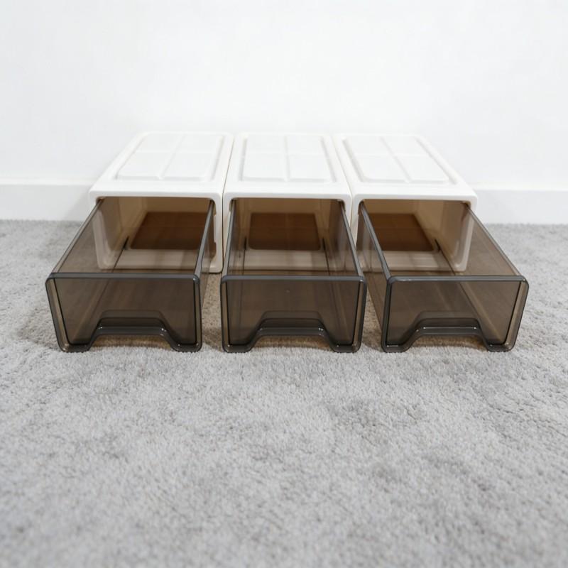 3-Piece Stackable Drawer Organizer Set for Clothing, Documents, and Household Items Ideal Storage Solution for Wardrobes and Desktops, Closet Organization and Storage, Collapsible Storage Cabinet, Storage Drawers.