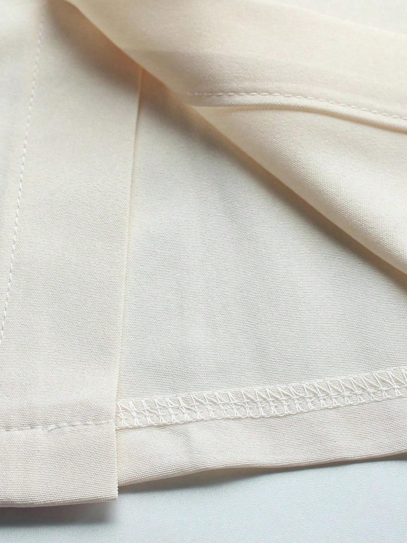 Men's Solid Color Short Sleeve Top and Long Pants Set Outfit, Comfortable Daily Wear, Suitable for Formal and Casual Occasions