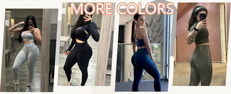 AUROLA Serpent Snake Seamless Scrunch Workout Leggings for Women,Girls Squat Proof Ribbed Thick Active Gym Pants