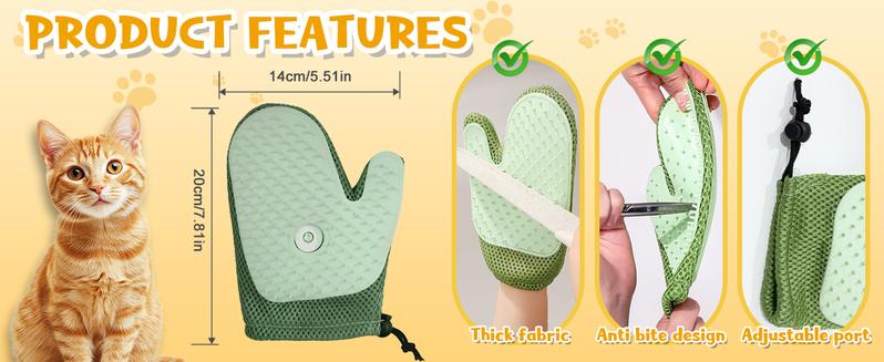 Product Introduction of 3-IN-1 Grooming Mist Glove for Pets Shedding &Grooming,Rechargeable Multifunctional Pet Grooming Brush ,Remove fly lint,Removal Gloves for Short & Long Haired Cats/Dogs,Reusable Pet Hair Remover Glove for Carpet, Couch, Clothing, Furniture 2