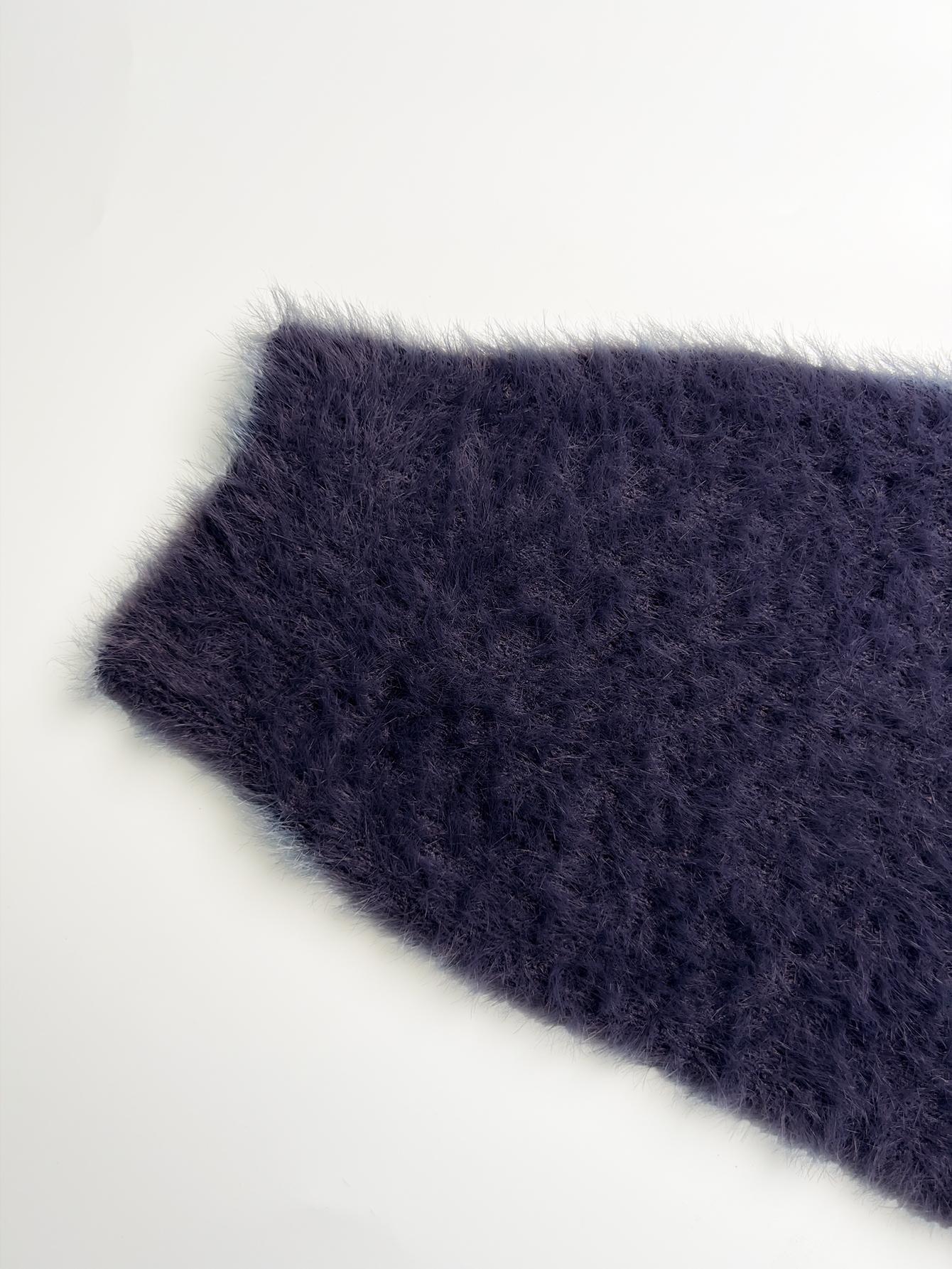 Joyfunear Women's Casual Long Knit Cardigan - Faux Fur Coats with Long Sleeves & Solid Color Design for Winter Wear