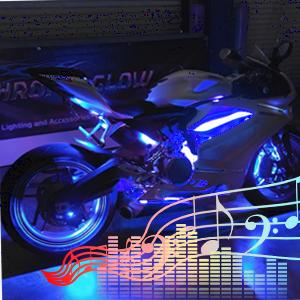 Nilight 12PCS Motorcycle RGB LED Light Kit with Dual RF Wireless Remote Controllers, Waterproof, Multi-Color, for Harley Davidson Motorbike