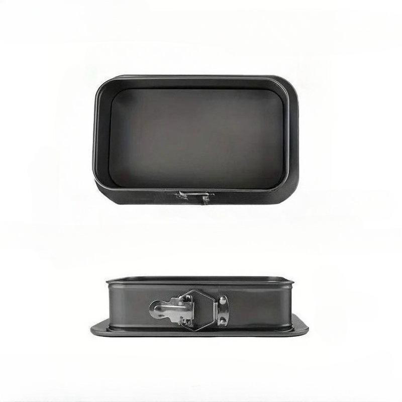 Baking artifact leak-proof rectangular cake tray: non-stick easy release| Professional grade carbon steel Easy to make perfect cheesecake Oven dishwasher safe