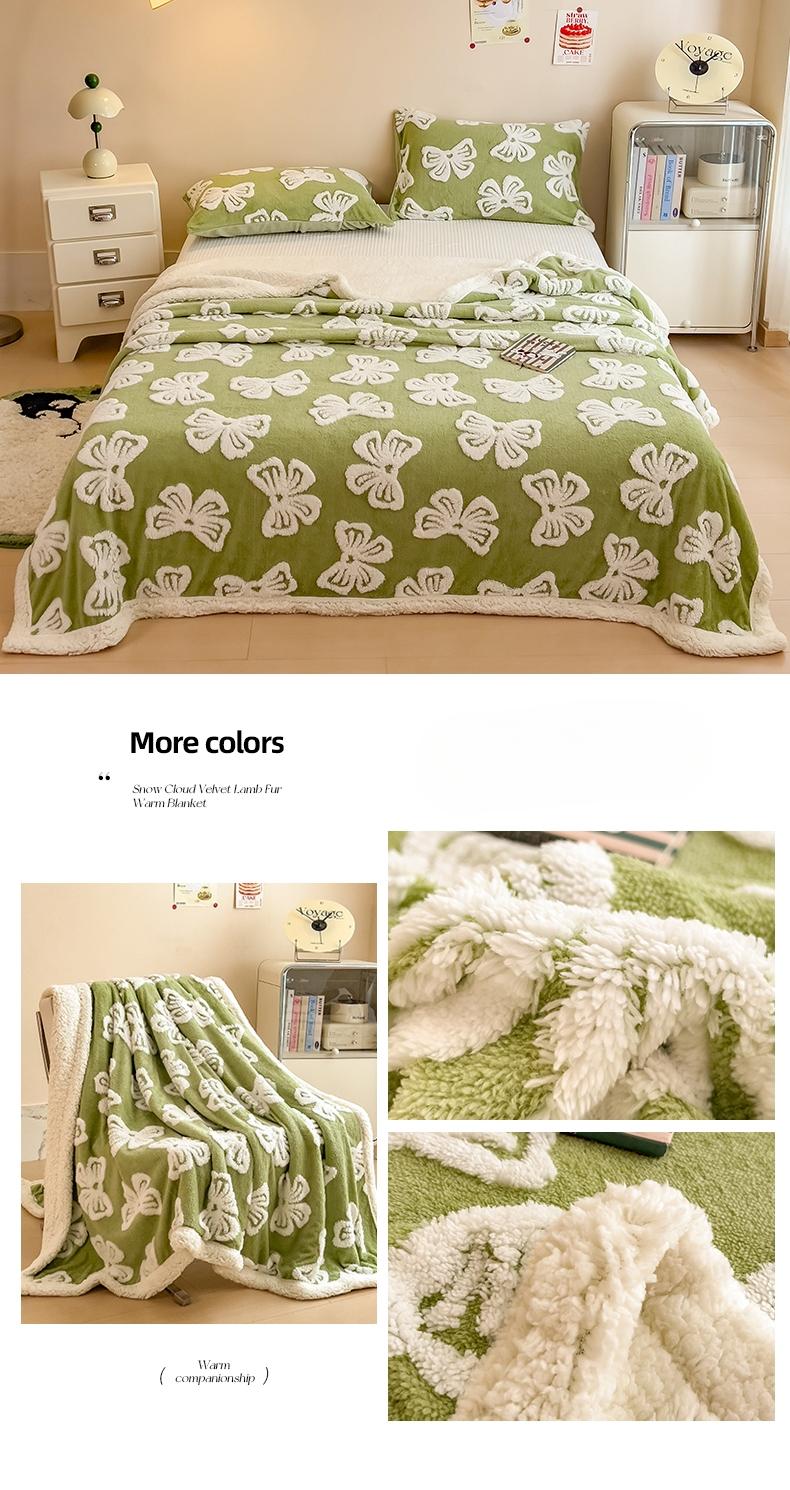 2026 New Cationic Dyed Throw Blanket
