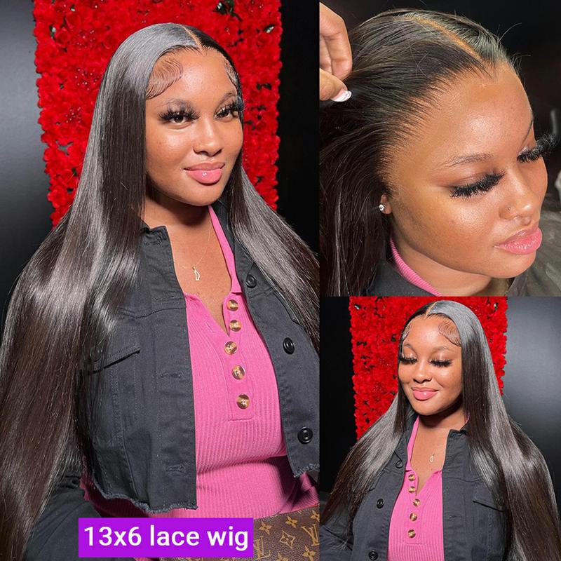 TikTokShopBlackFriday Bling Hair Straight 30 32 Inches 13x4 Transparent Lace Front Human Hair Wigs 13x6 Lace Frontal Wig 5X5 Lace Closure wig 180 Density #NovaTopFinds