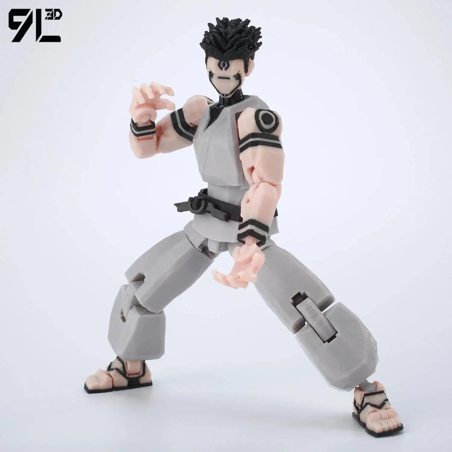 5.5 Inches 9L3D Printed Grey Articulated Action Figure Model Dummy13 T13, Artist-Friendly Collectible Anime Figure, Toy Photography Prop, Easter Gift, Stress-Relief Decoration