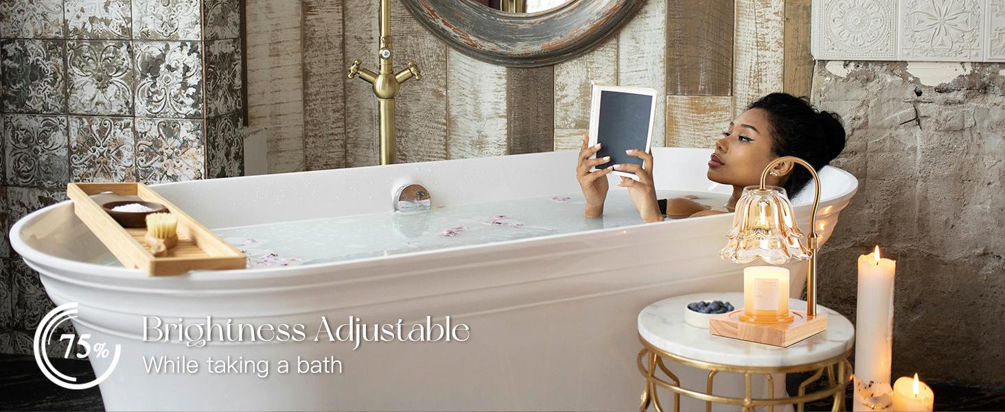 Flower Candle Warmer Lamp with Timer & Dimmer, 2 Bulbs Height Adjustable, Fall Home Front Porch Decor, Thanksgiving Home Decoration, Gift for Birthday，Merry Christmas，TikTokShopBlackFriday