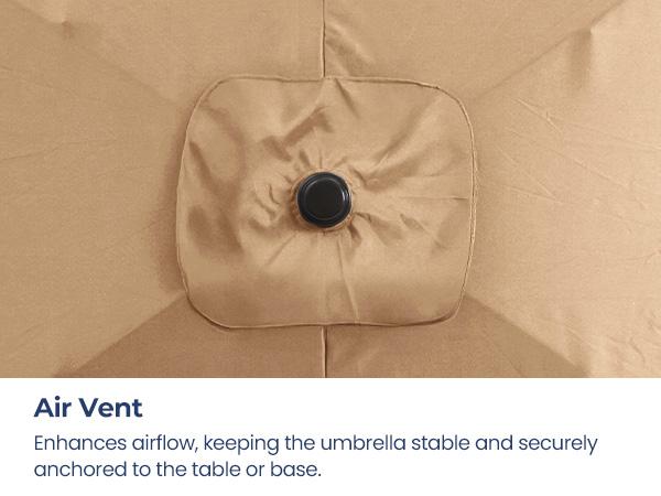 RoyalCraft 6.5 x 10FT Large Patio Umbrella, Outdoor Rectangle Umbrella with Aluminum Pole, Outdoor Table Market Umbrella with Crank, 6 Steel Ribs, Polyester Canopy for Patio Garden, Pool, Lawn, Backyard