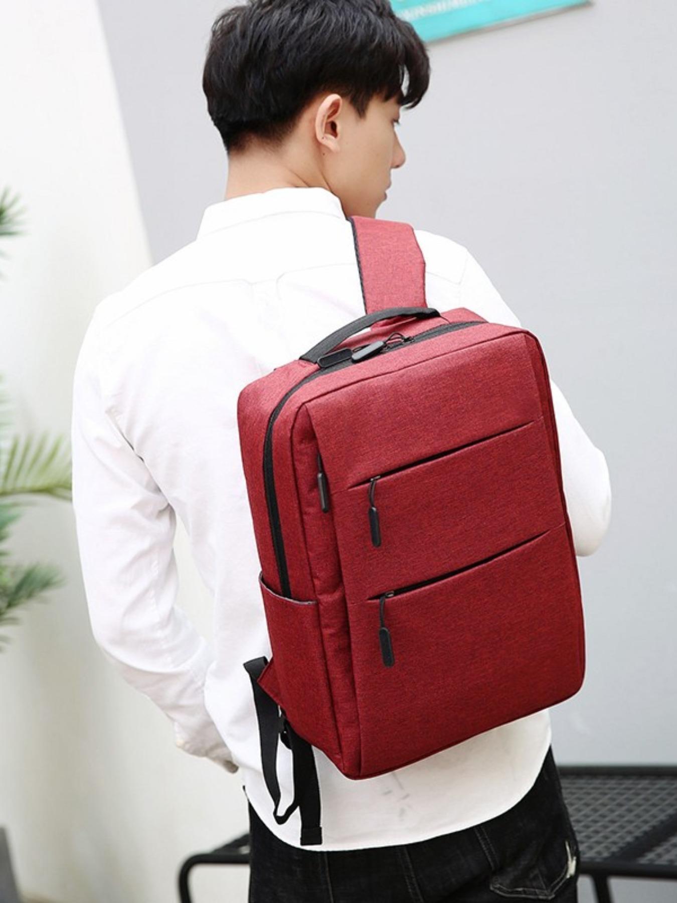 Fashion Business Style Backpack Travel Bag, Casual Business Shoulder Bag, Laptop Backpacks, Holds 14 Inch Laptop & Essentials, Perfect for Short Trips