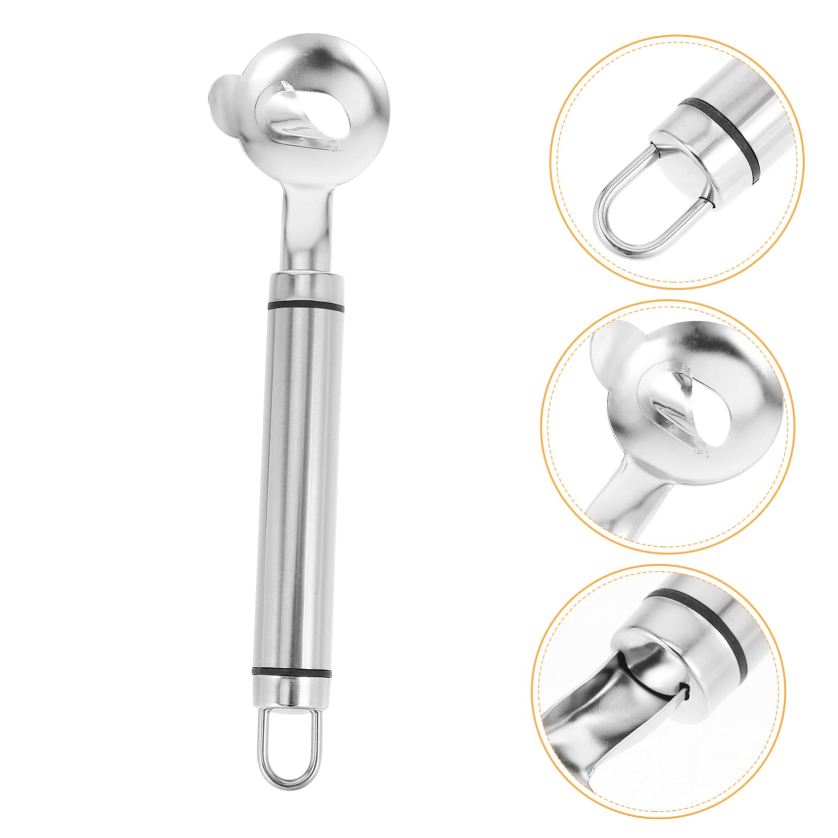 Professional Stainless Steel Peeler – Vegetable/Noodle Cutter & Scoop with Ergonomic Grip (Multi-Function Kitchen Tool, Dishwasher Safe & Rustproof)