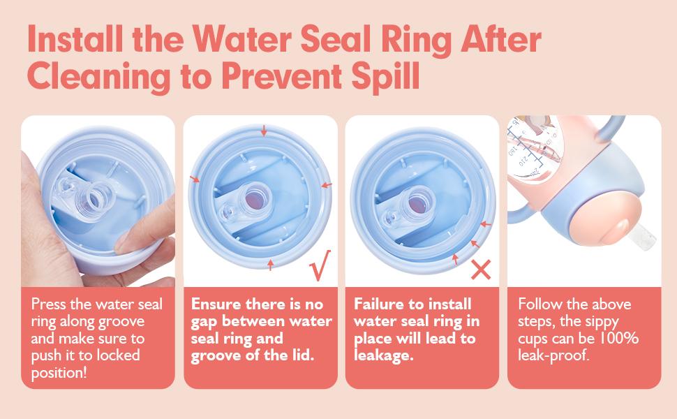 hahaland Sippy Cup for 6+ Month Old - 2 in 1 Spout & Straw Sippy Cups for  Cute Infant Newborn Toddlers 1-3 No Spill Transition Weighted Straw Toddler Cups - 1 Cup with 2 Nipples baby