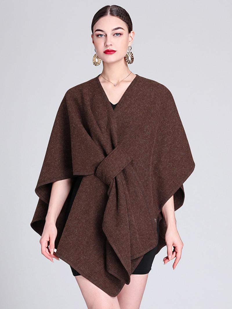 Women's Fall Winter Fashion Solid Color Shawl, Trendy Solid Shawl, Warm Comfortable Scarf, Casual Multifunctional Wrap for Autumn/winter Decor