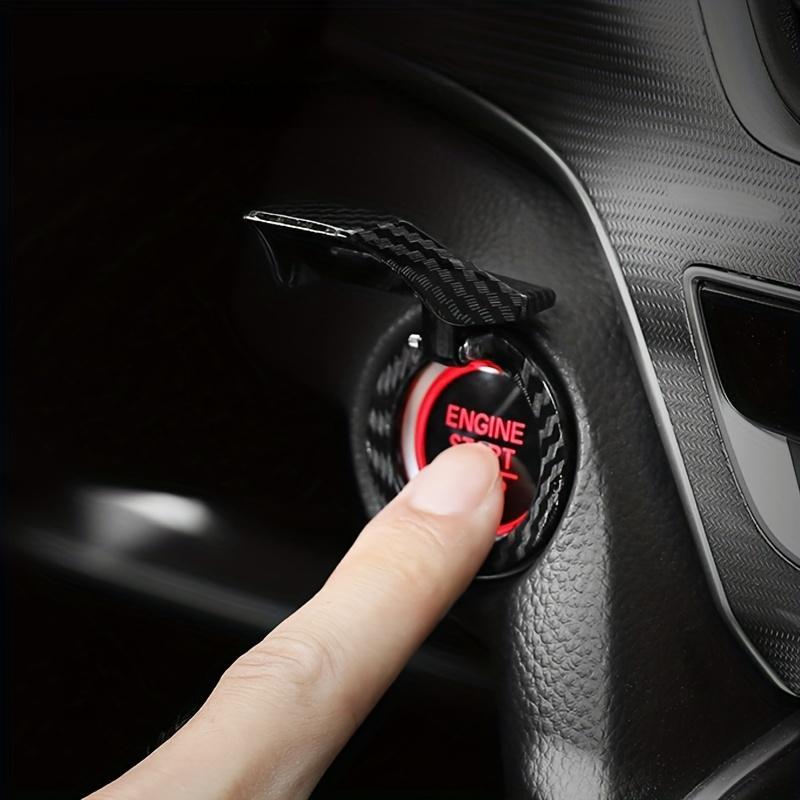 Car Engine Start/Stop Button Cover, 1 Count Car Engine Start Stop Button Protector, Universal Car Interior Accessory for Most Vehicles, Car Interior Decor