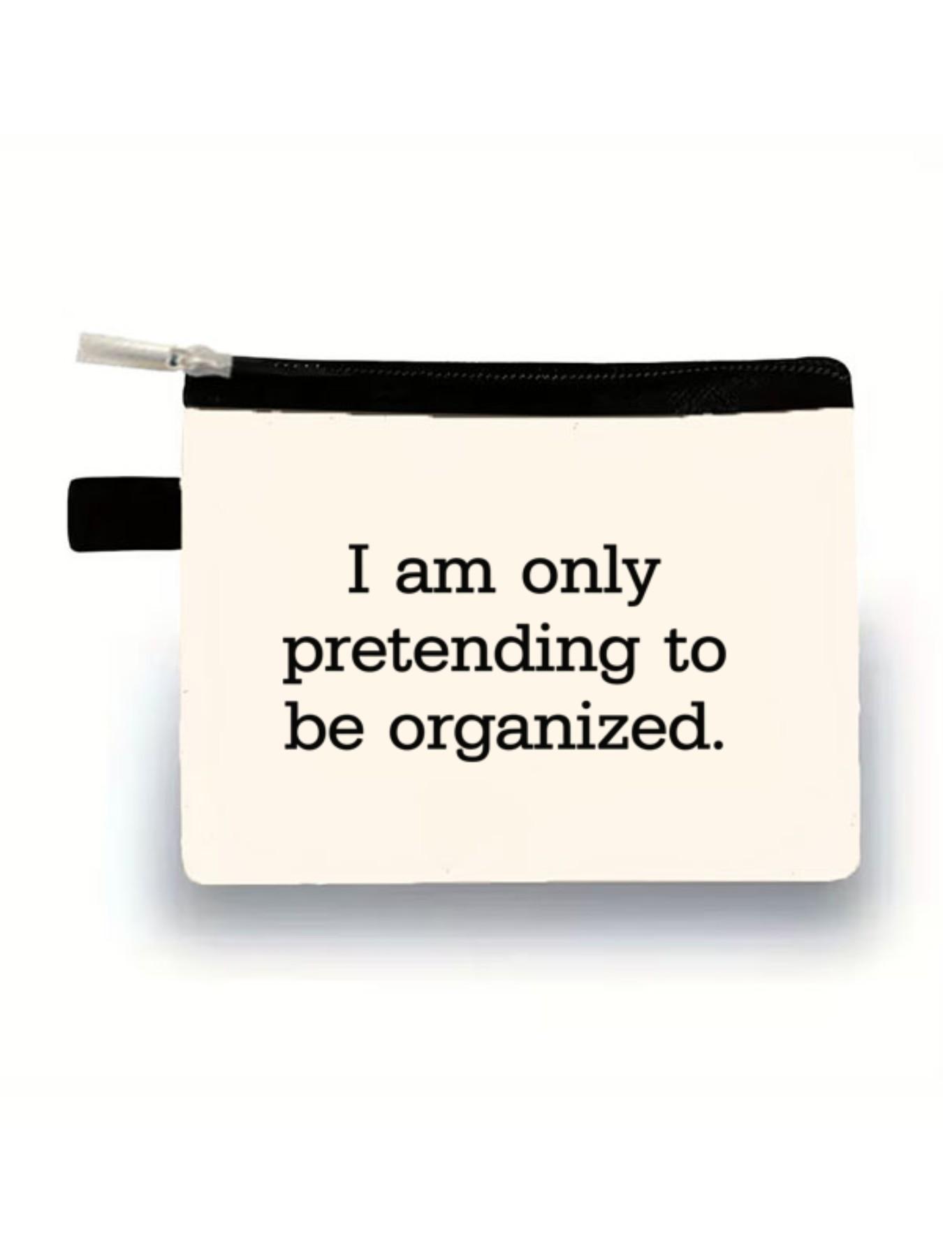 Humorous Self-Deprecating Zipper Wallet, Fun Text Storage Bag, Ideal for Daily Use, Unique Gift for Joke Lovers, Creative Present for Workers