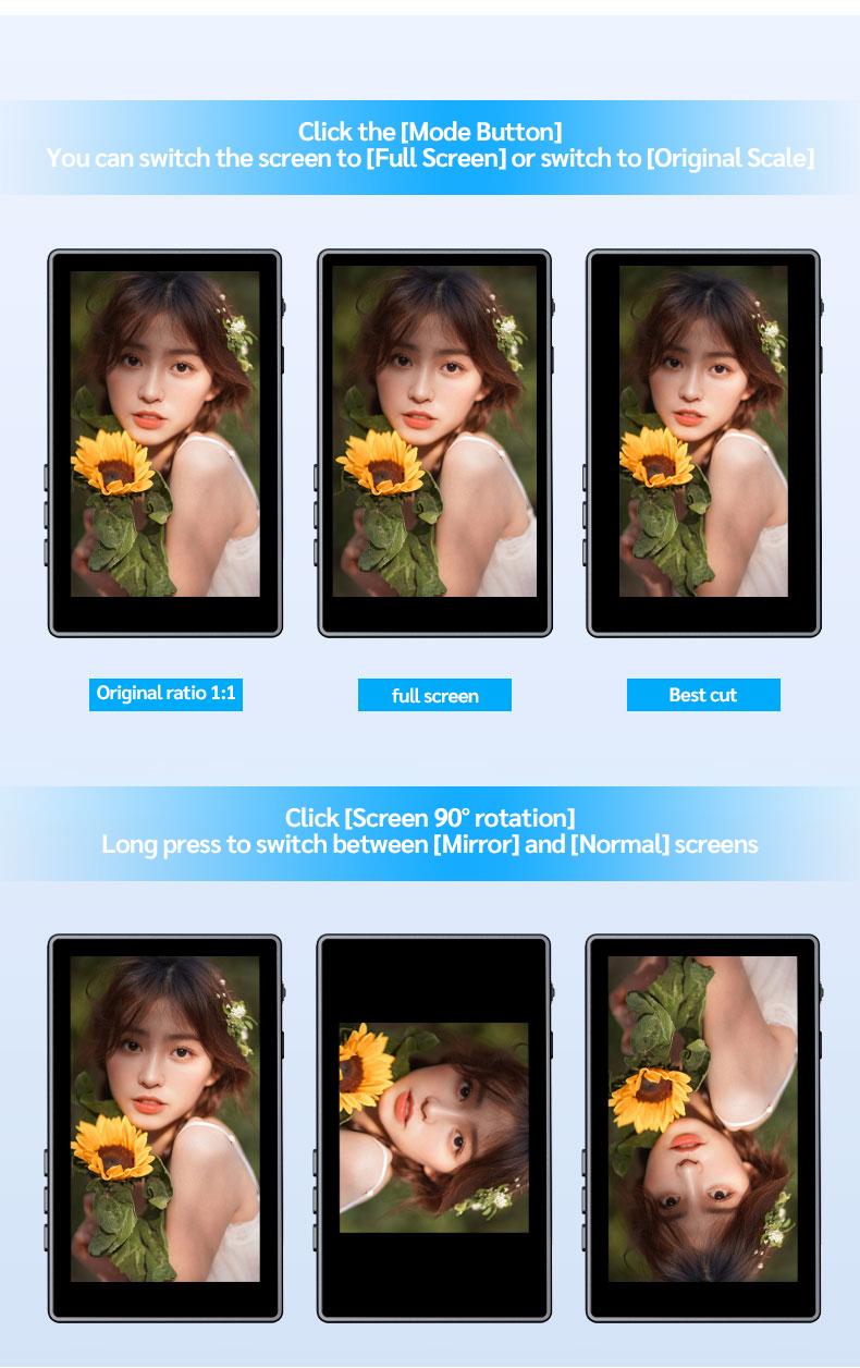 Mobile Vlog Selfie Monitor Screen, Magnetic Phone Clip Mount and Bluetooth-compatible Remote, Wireless Connection for Vlog Shooting and Rear Selfies, Smartphone Camera Accessories