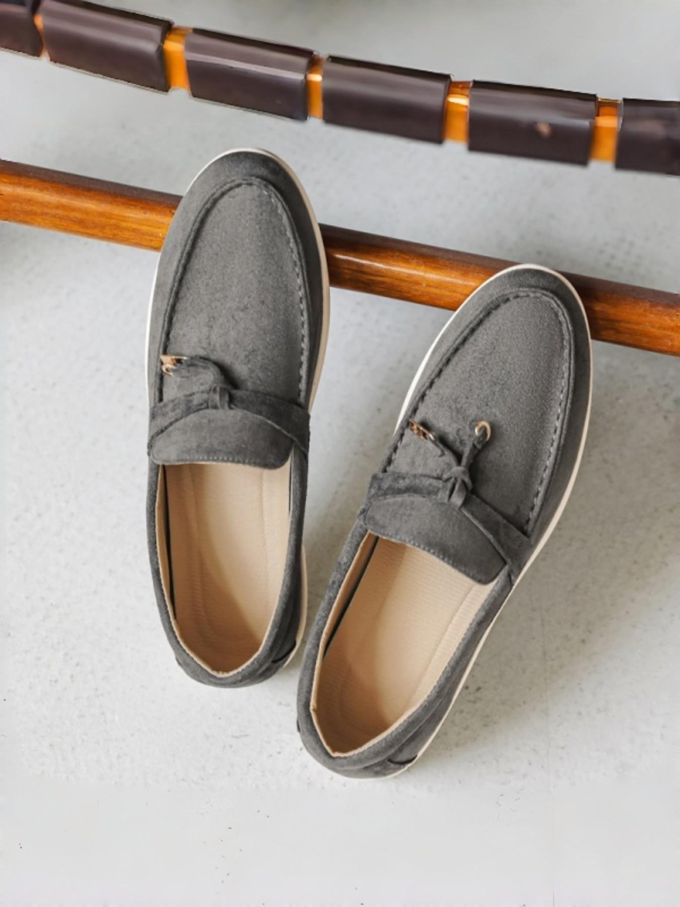 Men's British Style Soft Leather Casual Shoes, Business & Daily Wear, Hand-Stitched Design, Comfortable Footwear for Men