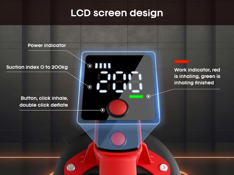 Electric Industrial Grade Tile Lifter with 2 Battery Packs 440 lbs Power Active Pressure Sensor for Tiles Stone Wood Glass Concrete Pavers Drywall Tool - Hardware