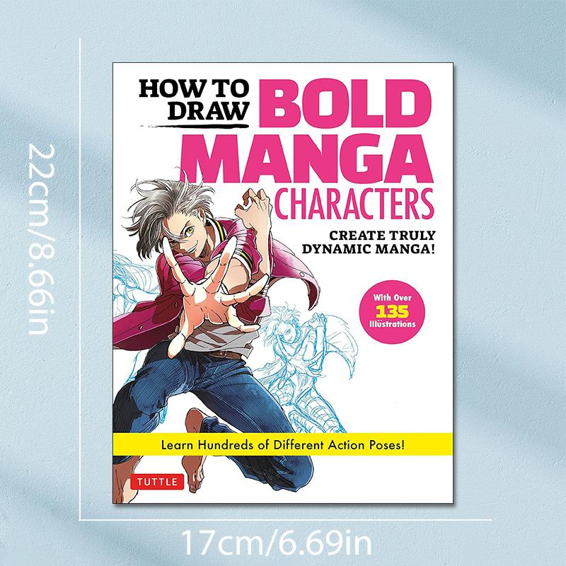 Quick Start Comic Sketch Drawing Tutorial Book, Action Poses, Portable Size 8.66x6.69 Inches, Ideal for Adults & Teens, Perfect Gift, No Pen Included