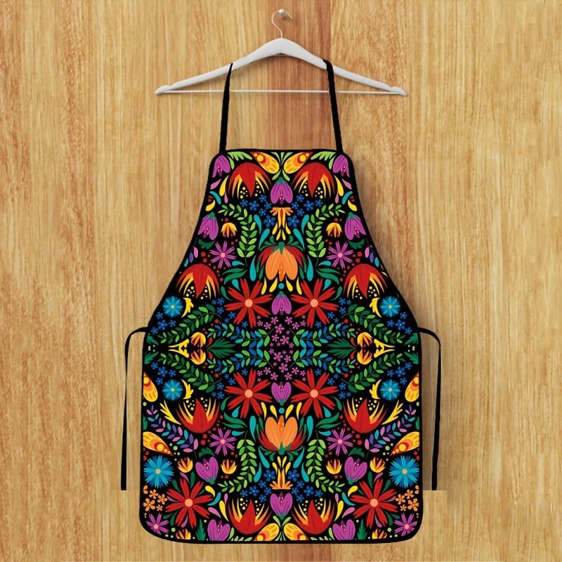 Heart Pattern Polyester  Apron, 1 Count Breathable Kitchen Apron, Cooking Apron  for Women, Valentine's Day Gift, Mother's Day Gift,Nails Design Tool, Nails Art,Nails Ideas,Kitchen Accessory