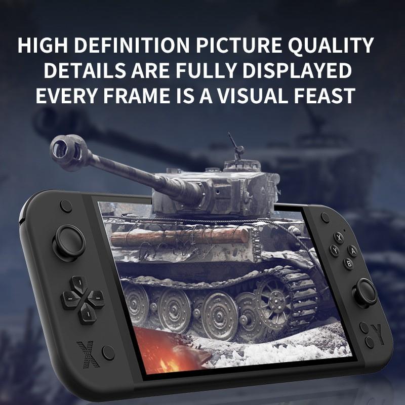 New G90 Handheld Game Console, 7-Inch IPS Screen, 4000mah Battery, Compact Retro Gaming Device, Supports Charging, New Condition