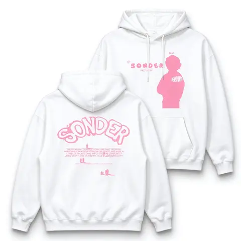 Pink Sonder Rap Shirt Sweatshirt Hoodie Casual Crewneck Streetwear Made In USA For Women For Men  lightweight and breathable, soft and comfortable] graphic tee,summervibes