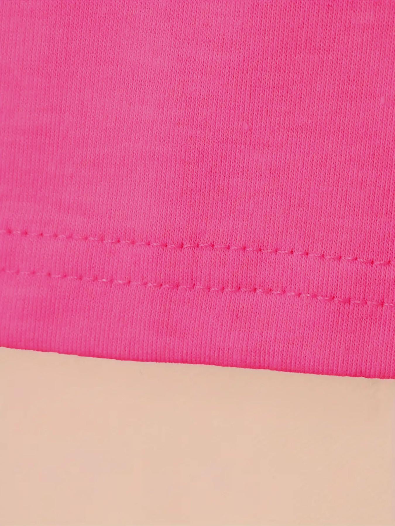 Girls' Kpop Print 2-Piece Set, Casual Sporty Short Sleeve Top & Bell Bottom Pants, Comfortable Elastic Waist, Spring Summer