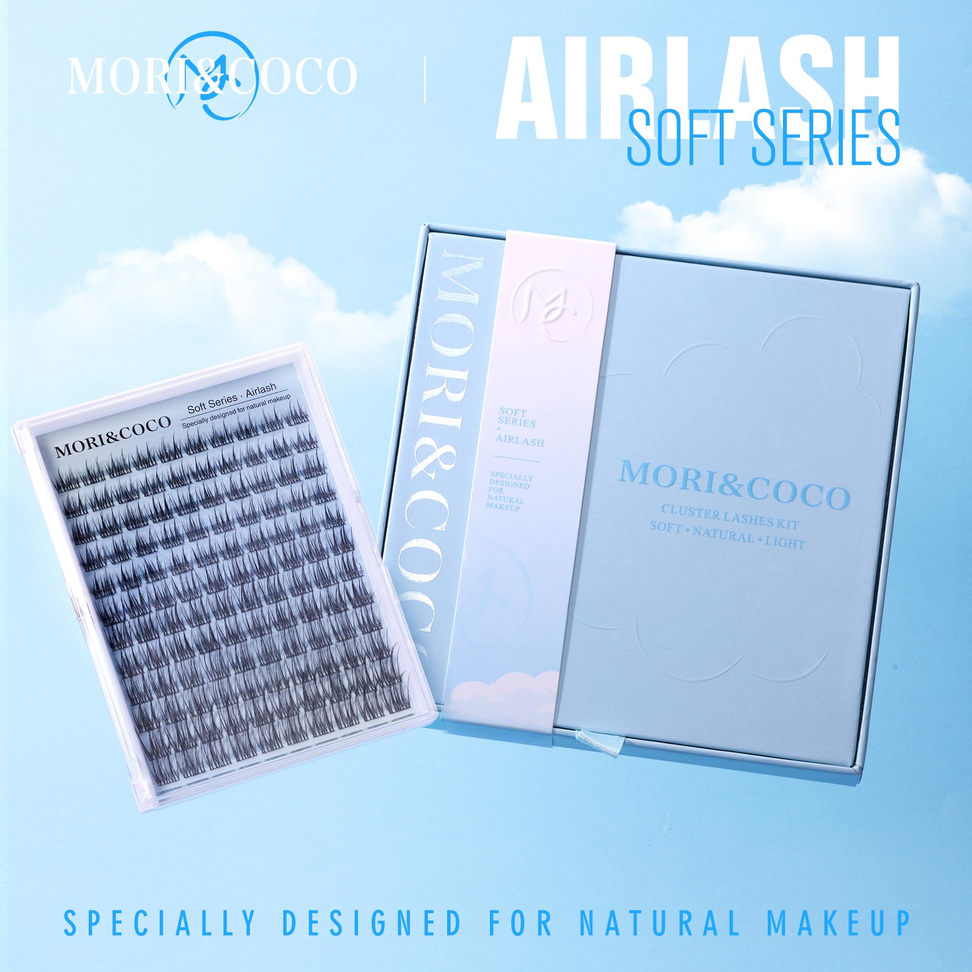 Mori&Coco Natural Airlash Kit with Lash Bond and Seal,Tweezers and Remover for DIY Eyelash at home for Natural Makeup dealsforyoudays