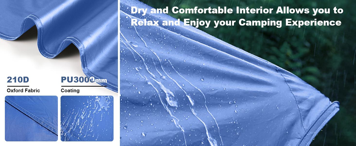 Lilypelle SUV Tent Car Tailgate Tent with Porch for Camping, 6-8 Person 10' x 10' Car Camping Tent, 6' x 7' Screen Room Vestibule Awning Porch