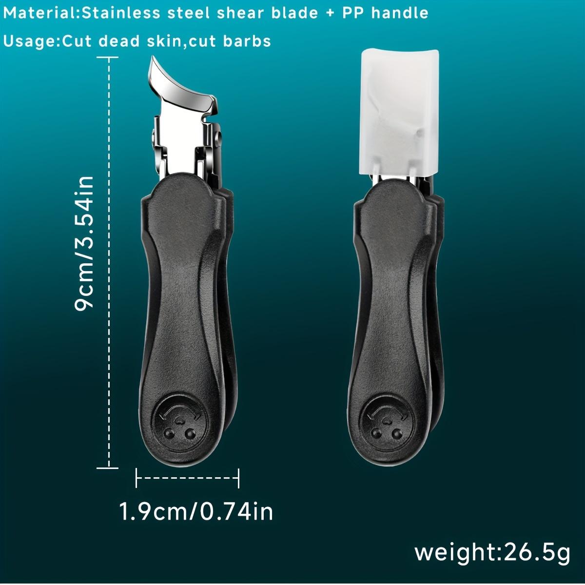 Specialized nail clippers for thick and hard toenails - Large opening anti-splash design, ultra-sharp blades, suitable for embedded toenails, for both home and salon use - Durable structure, nail embedding care, compact storage, classic style, sturdy cons