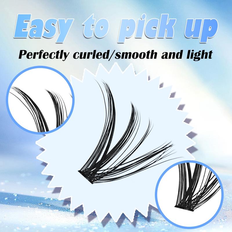 High Capacity False Eyelash Extensions Kit, D Curl Fluffy Design, Multiple Sizes Available, Ideal for Daily Use & Special Occasions, Eyelash Extensions Set