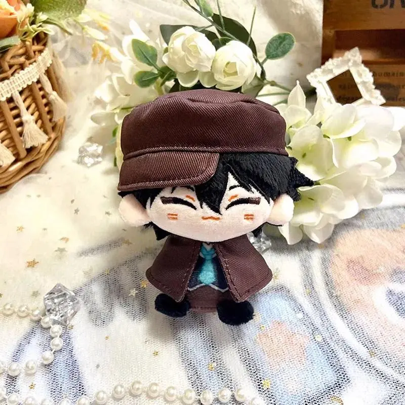 Dazai Osamu Plushie Bag Charm Nakahara Fyodor Sigma Rampo Gogol Teruko Stuffed Mini Pendant Plush Keychain Anime Birthday Gifts