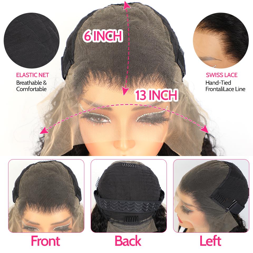 Yawawe Hair Water Wave 13x6 Full Lace Frontal Wear go Glueless Wig Preplucked Human Hair Wigs Ready To Go Pre Cut Lace Easy Install HD Lace Wigs for Women Beginnner Friendly #FallFreshness