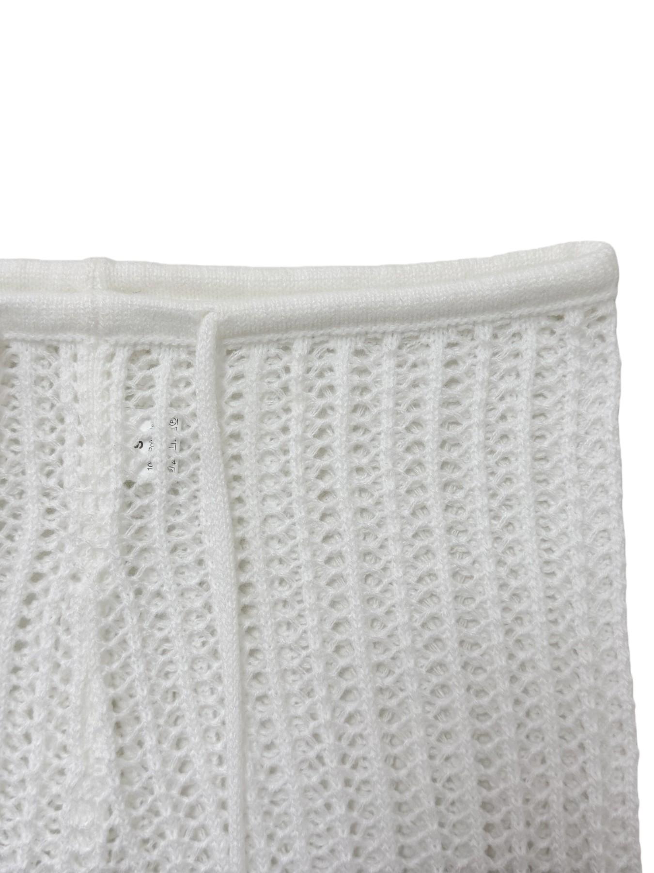 Women's Vacation Style Two-Piece Knit Set, Hollow Out Design, Pure Color, Spring Summer Casual Outerwear, Cropped Short Sweater and Drawstring Shorts, Knitted, vacation outfits women,beach outfits for woman,going out tops women,tops