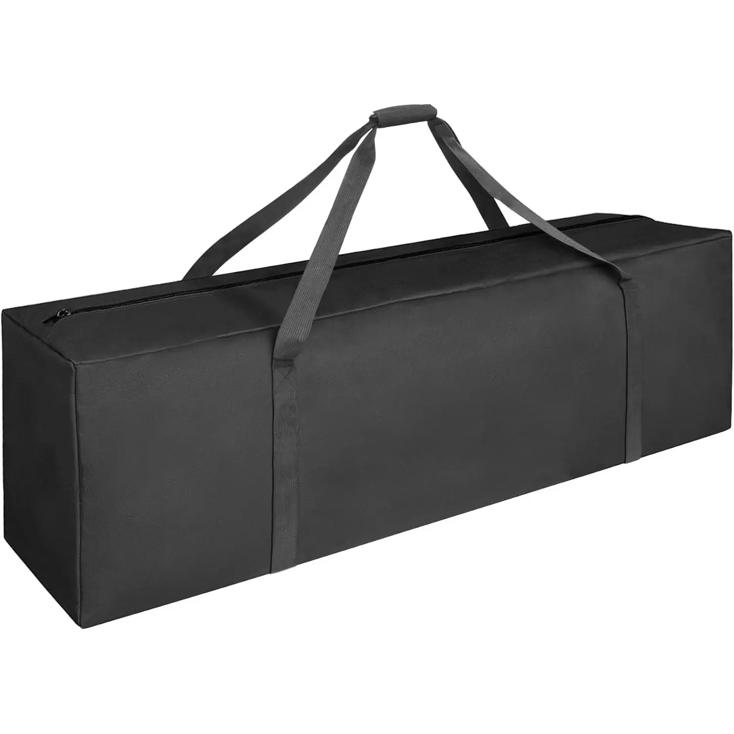 52" Sports Duffle Bag, 160L Extra Large Travel Duffel Luggage with Upgrade 2-way Lockable Zippers, Sturdy & Water Resistant, for Camping Moving (Black)