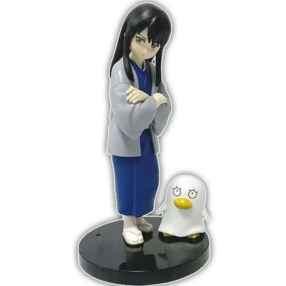Original 14CM Anime Gintama Figure Sakata Gintoki Katsura Kotarou Stand Anime Model Toys Gifts Collection Decoration Ornaments