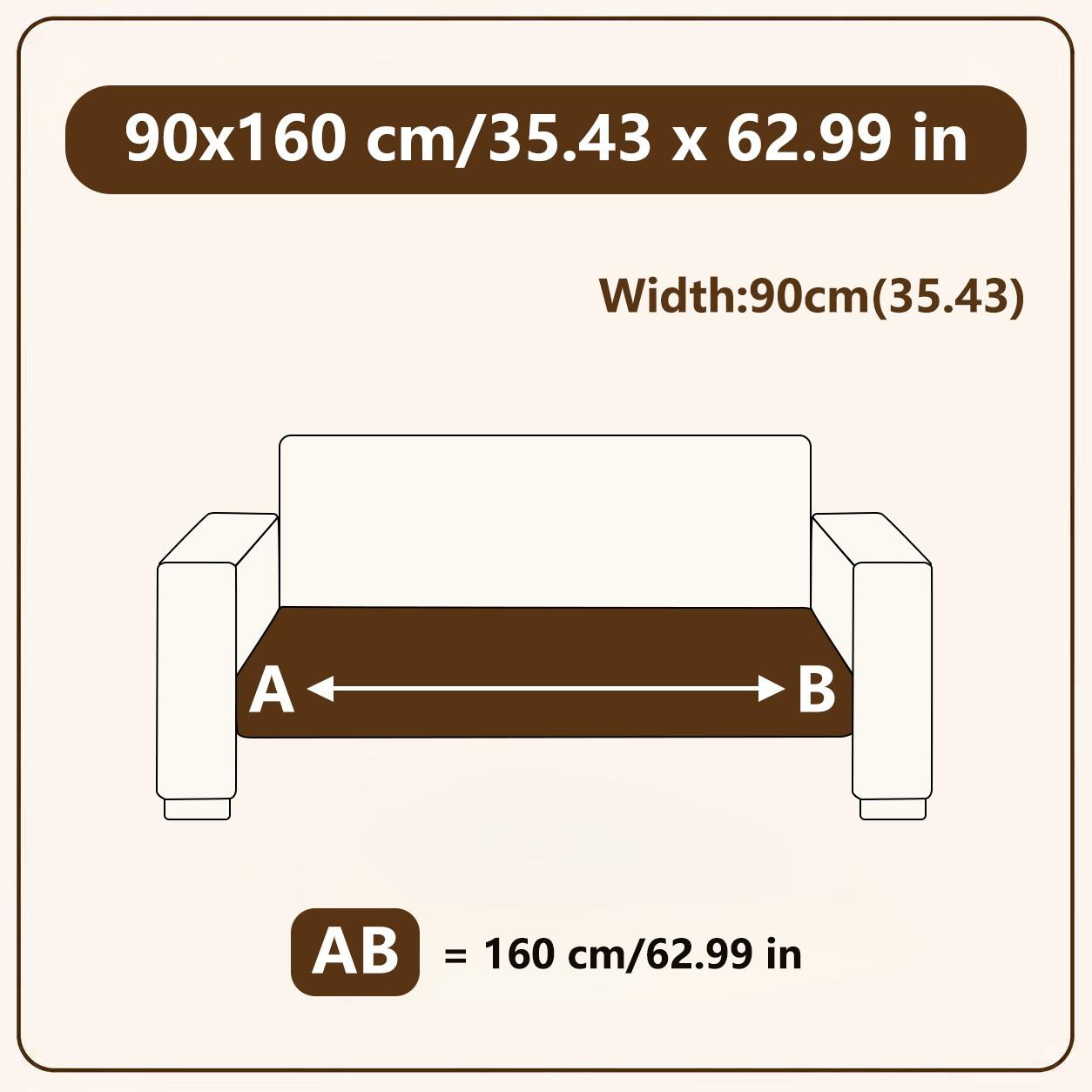 1pc Universal Sofa Pad, Reusable Casual Style, Fits 1-4 Seater Sofas, Non-Slip, Pet-Friendly, Suitable for All Rooms