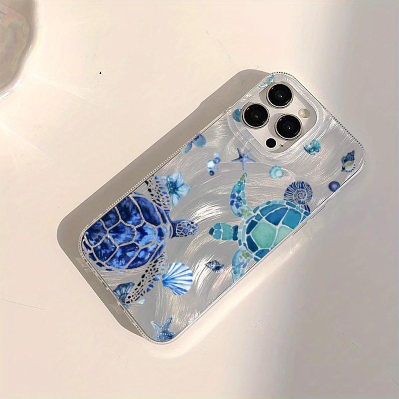 Summer Turtle Pattern Phone Case, Soft Shell Protection Cover for iPhone 17, 16pro, 15, 14, 13, 12, 11 Pro Max, Gift for Friends or Partner