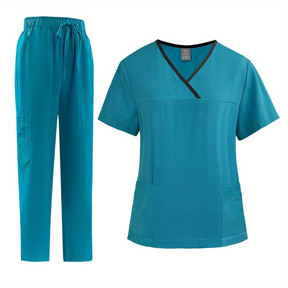 Thin Quick-drying Nursing Home Uniform Female Work Clothes Set Spa Beauty Salon Short-sleeved Trousers Hand Washing Clothes Set