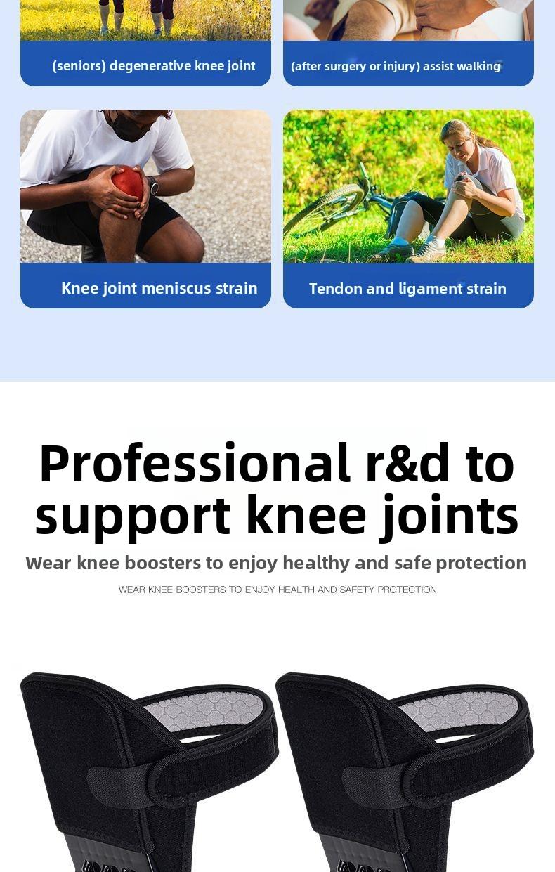 Knee Stabilizer Brace For Hiking Climbing Stairs Walking Fitness Sports Joint Support Protector Breathable NonSlip Knee Pad For Elderly Men Women Lightweight Patella Guard For Daily Activities Outdoor Exercise And Mobility Support