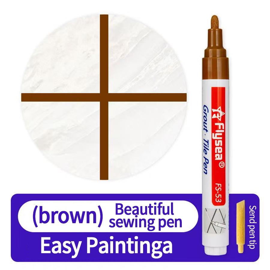 3-Pack Tile Grout Pen, Wall Gap Filler Pen, Suitable for Ceramic Floor Bathroom Seam Repair, Repair Solution